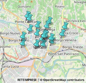 Mappa Vicolo S. Marco in Foro, 37121 Verona VR, Italia (1.145)