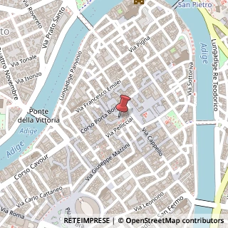 Mappa Piazzetta Antonio Tirabosco, 25, 37121 Verona, Verona (Veneto)