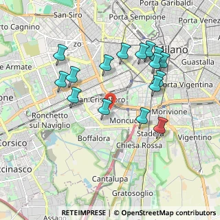 Mappa Via Italo Svevo, 20147 Milano MI, Italia (1.88563)