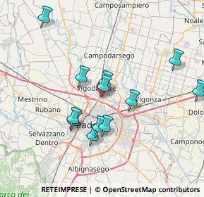 Mappa Via Elisa Benato, 35133 Padova PD, Italia (6.86833)