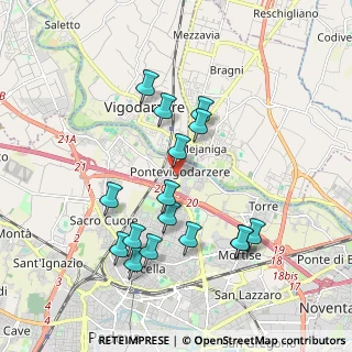 Mappa Via Elisa Benato, 35133 Padova PD, Italia (1.85125)