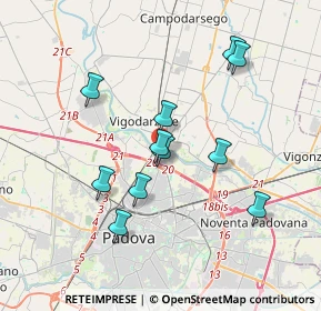 Mappa Via Elisa Benato, 35133 Padova PD, Italia (3.32182)