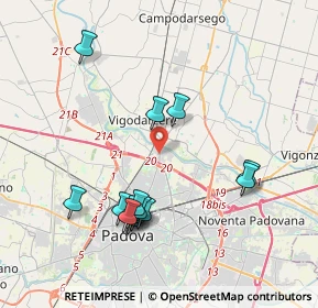 Mappa Via Elisa Benato, 35133 Padova PD, Italia (3.92143)
