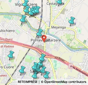 Mappa Via Elisa Benato, 35133 Padova PD, Italia (1.3825)