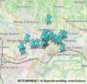 Mappa Cortile Mercato Vecchio, 37121 Verona VR, Italia (1.037)