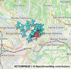 Mappa Cortile Mercato Vecchio, 37121 Verona VR, Italia (0.732)