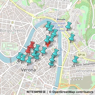Mappa Via della Costa, 37121 Verona VR, Italia (0.419)