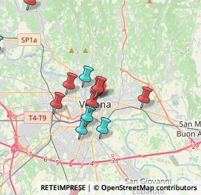 Mappa Via della Costa, 37121 Verona VR, Italia (4.26929)