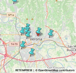 Mappa Via della Costa, 37121 Verona VR, Italia (4.30909)