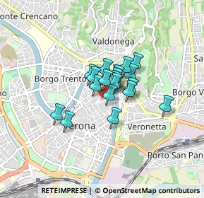 Mappa Via della Costa, 37121 Verona VR, Italia (0.462)