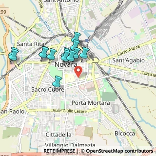 Mappa Via Giuseppe Luigi Passalacqua, 28100 Novara NO, Italia (0.83733)
