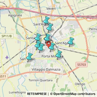 Mappa Via Giuseppe Luigi Passalacqua, 28100 Novara NO, Italia (1.20818)