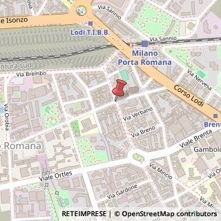 Mappa Via Vallarsa,  1, 20139 Milano, Milano (Lombardia)