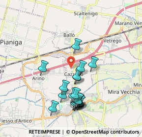 Mappa Via Lago di Bolsena, 30030 Cazzago VE, Italia (1.8365)