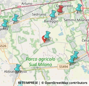 Mappa Via Luigi Cadorna, 20080 Cisliano MI, Italia (6.62692)