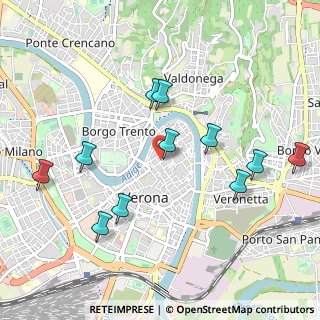 Mappa Vicolo San Giovanni in Foro, 37121 Verona VR, Italia (1.04091)