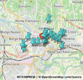Mappa Via Sant'Eufemia, 37121 Verona VR, Italia (1.0935)