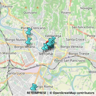 Mappa Vicolo San Giovanni in Foro, 37121 Verona VR, Italia (1.2275)