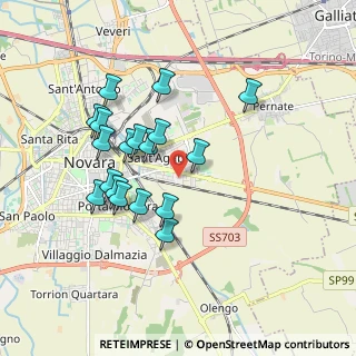 Mappa Str. Privata Bellazzi, 28100 Novara NO, Italia (1.65944)