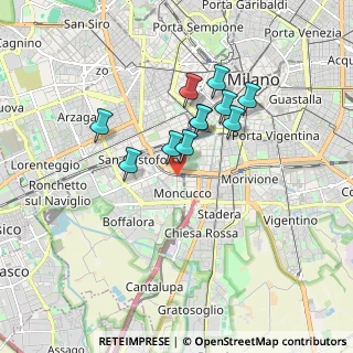 Mappa Via Franco Russoli, 20124 Milano MI, Italia (1.36909)