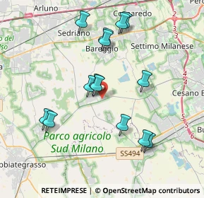 Mappa Via Cusago, 20080 Cisliano MI, Italia (3.69643)