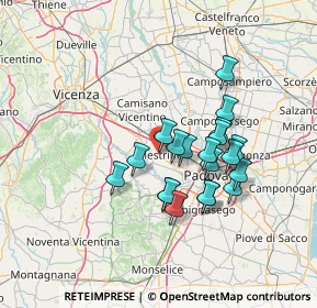 Mappa Via G. Gennari, 35035 Mestrino PD, Italia (11.3915)