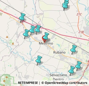 Mappa Via G. Gennari, 35035 Mestrino PD, Italia (4.66636)