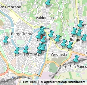 Mappa Largo Pescheria Vecchia, 37121 Verona VR, Italia (0.9625)