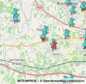 Mappa Sona, 37060 Sona VR, Italia (3.1455)