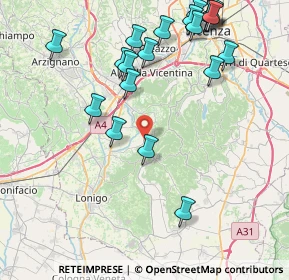 Mappa Via San Gaudenzio, 36040 Grancona VI, Italia (9.53)