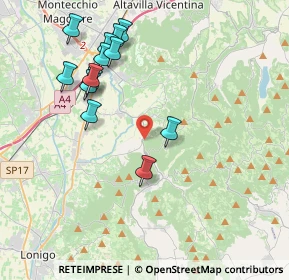Mappa Via San Gaudenzio, 36040 Grancona VI, Italia (4.09154)
