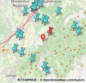Mappa Via San Gaudenzio, 36040 Grancona VI, Italia (4.9615)