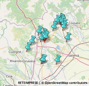 Mappa Via Pratisecchi, 10015 Ivrea TO, Italia (11.548)