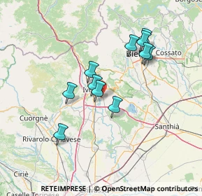 Mappa Via Pratisecchi, 10015 Ivrea TO, Italia (12.20545)