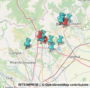 Mappa Via Pratisecchi, 10015 Ivrea TO, Italia (11.56938)