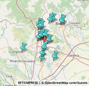 Mappa Via Pratisecchi, 10015 Ivrea TO, Italia (9.5065)