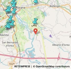 Mappa Via Pratisecchi, 10015 Ivrea TO, Italia (3.275)