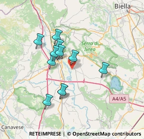 Mappa Via Pratisecchi, 10015 Ivrea TO, Italia (5.89545)