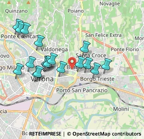 Mappa Via Giovanni Francesco Caroto, 37121 Verona VR, Italia (1.84556)