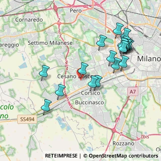 Mappa Via Patellani, 20090 Cesano Boscone MI, Italia (4.272)