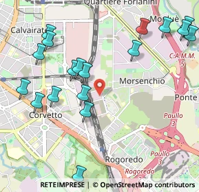 Mappa Via Giacomo Medici del Vascello, 20138 Milano MI, Italia (1.23833)