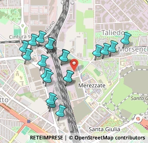 Mappa Via Giacomo Medici del Vascello, 20138 Milano MI, Italia (0.4675)