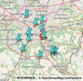 Mappa Via Giacomo Medici del Vascello, 20138 Milano MI, Italia (6.28308)