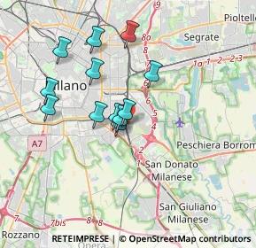 Mappa Via Giacomo Medici del Vascello, 20138 Milano MI, Italia (3.01667)