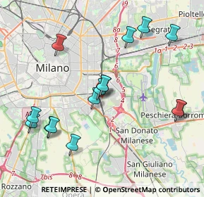 Mappa Via Giacomo Medici del Vascello, 20138 Milano MI, Italia (4.12733)