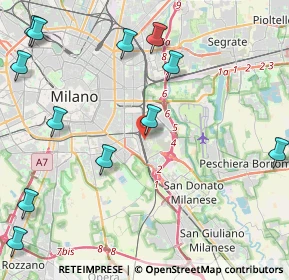 Mappa Via Giacomo Medici del Vascello, 20138 Milano MI, Italia (5.6925)