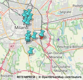 Mappa Via Giacomo Medici del Vascello, 20138 Milano MI, Italia (3.46417)
