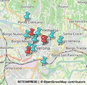 Mappa Al Ponte della Vittoria, 37121 Verona VR, Italia (1.25143)