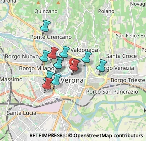 Mappa Piazzetta Sant'Eufemia, 37121 Verona VR, Italia (1.18692)