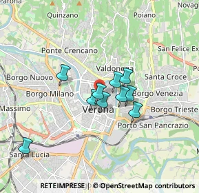 Mappa Piazzetta Sant'Eufemia, 37121 Verona VR, Italia (1.53727)
